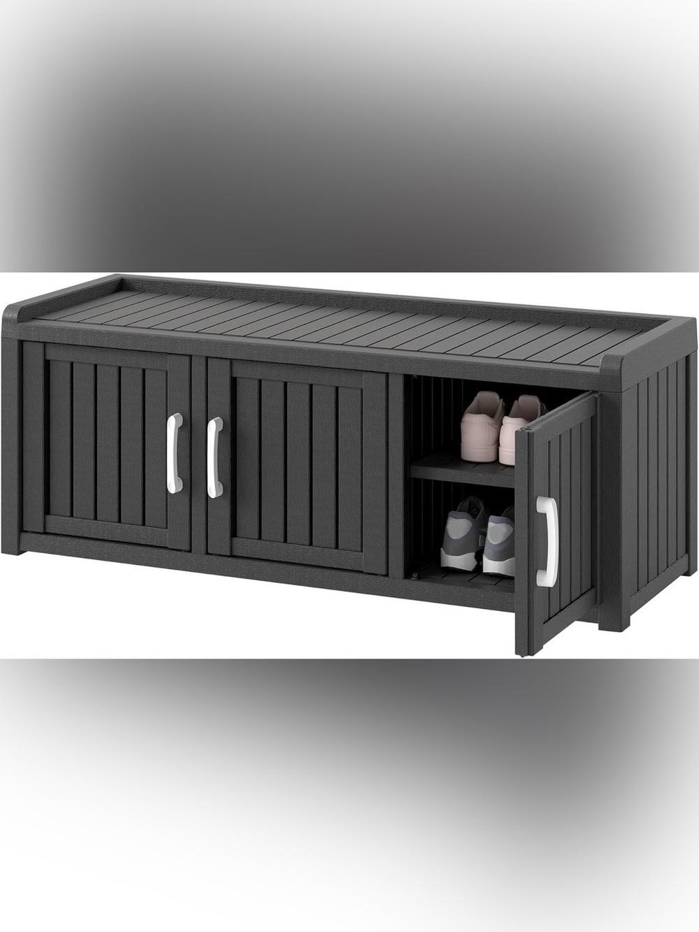 NEW-waterproof UV resistant Shoe Storage Cabinet Indoor/Outdoor adjustable shelv